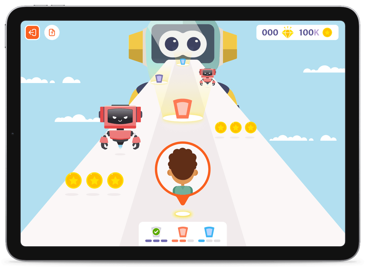 Game screenshot of a magical world that teaches real-life skills
