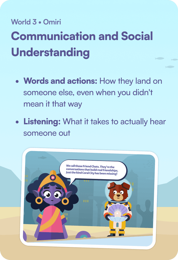 World 3 Omiri — Communication and Social Understanding
