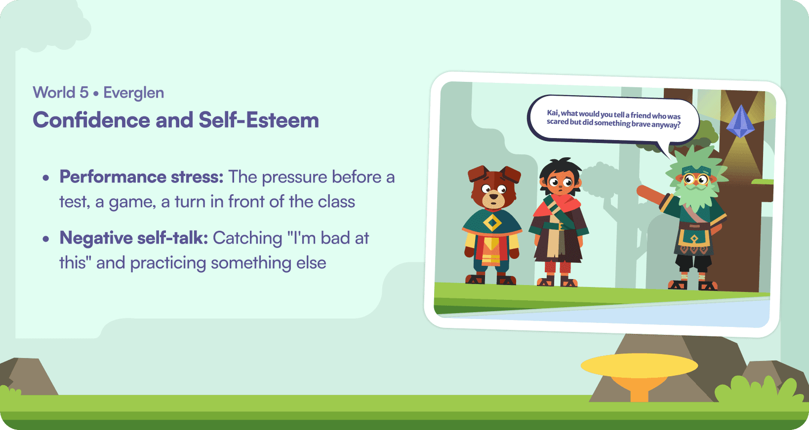 World 5 Everglen — Confidence and Self-Esteem