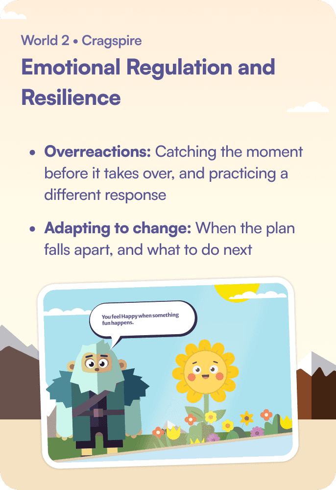 World 2 Cragspire — Emotional Regulation and Resilience