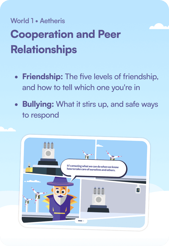 World 1 Aetheris — Cooperation and Peer Relationships