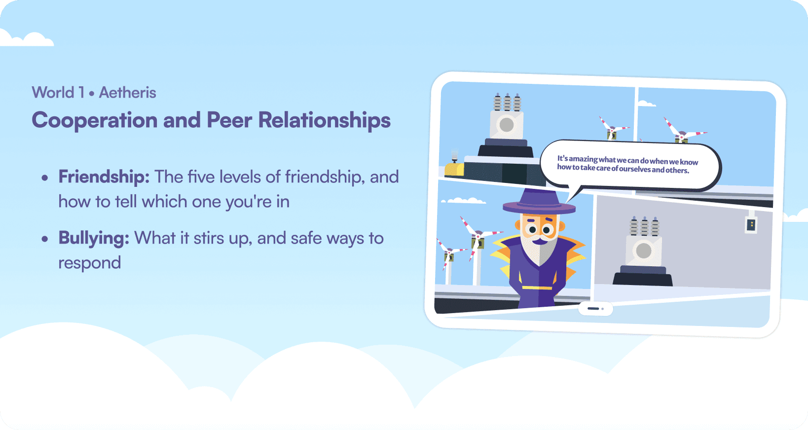 World 1 Aetheris — Cooperation and Peer Relationships