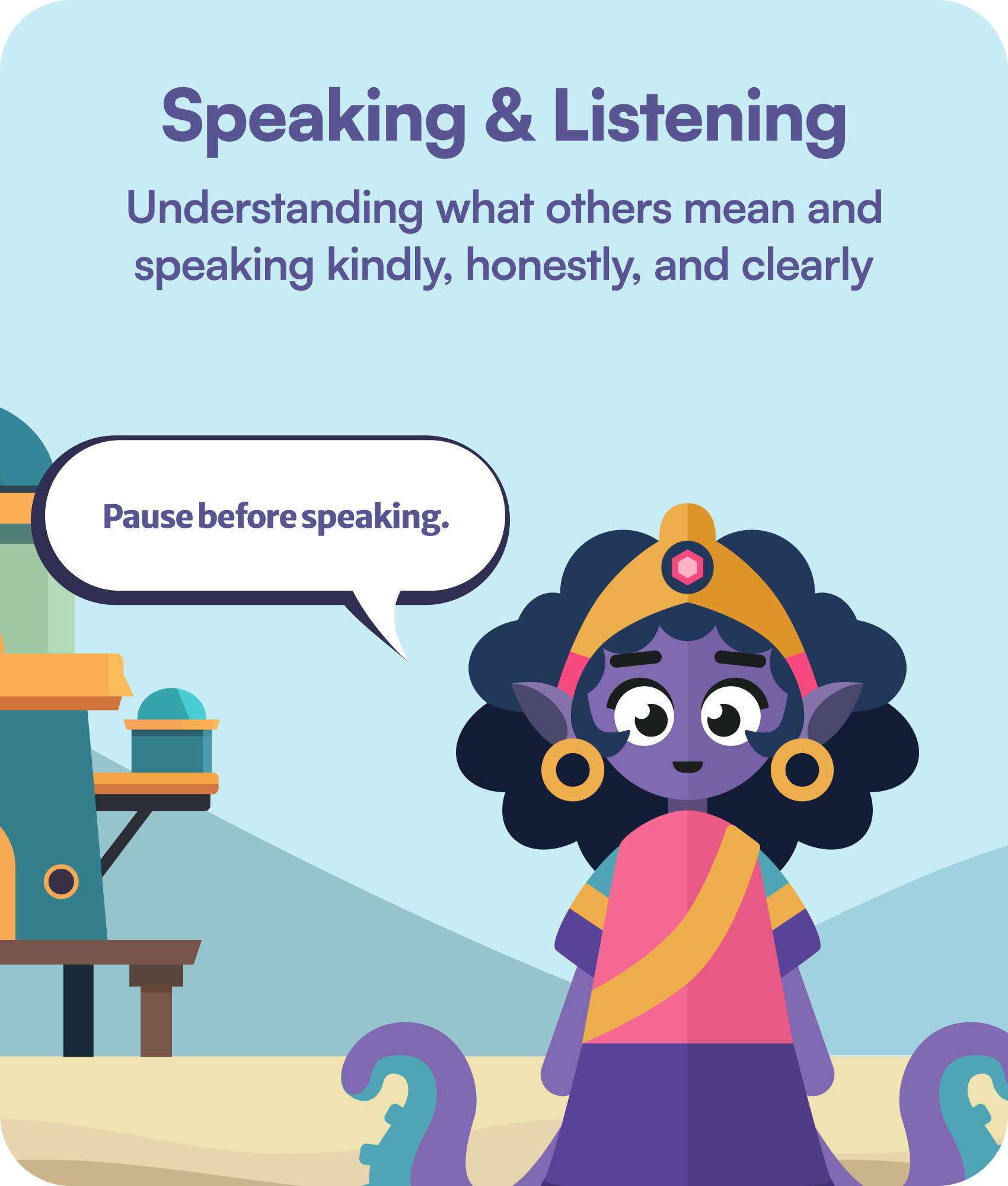 Dealing with Problems — Neelo social skills card